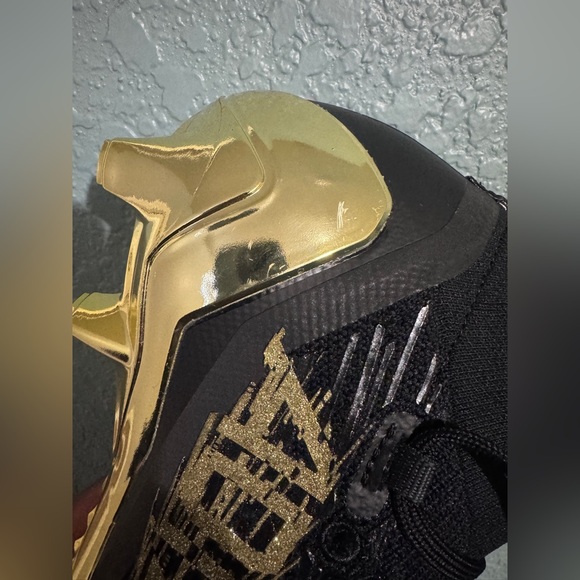 Adidas Adizero Primeknit Football Cleats Black Gold GV9632 Mens Size 10.5 Saints